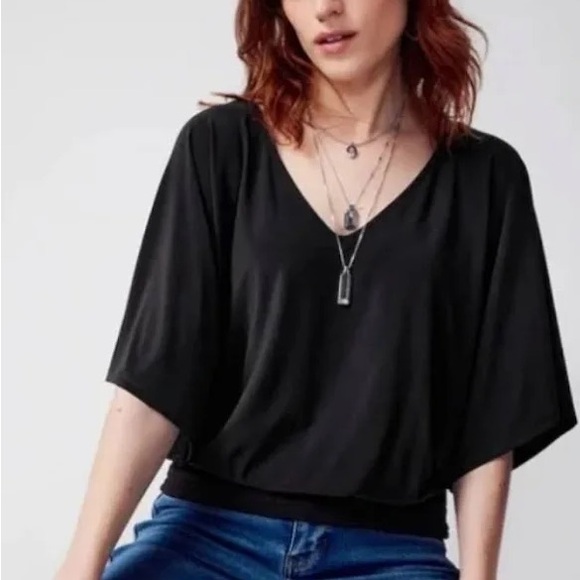 White House Black Market Tops - White House Black Market Matte Jersey Kimono Tee